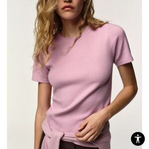 Zara soft feel short sleeve knit jumper